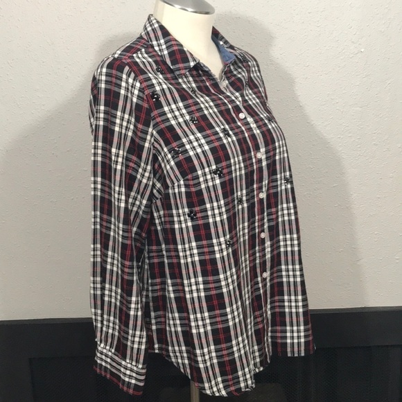 Charter Club LS Holiday Plaid Relaxed Button Shirt - Picture 3 of 8